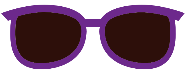 Purple Sunglasses Graphic